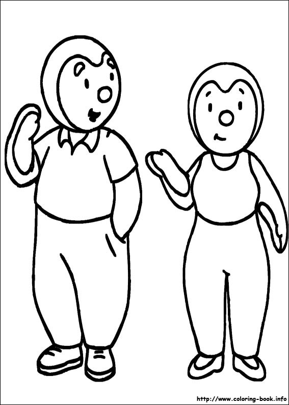 Charley and Mimmo coloring picture